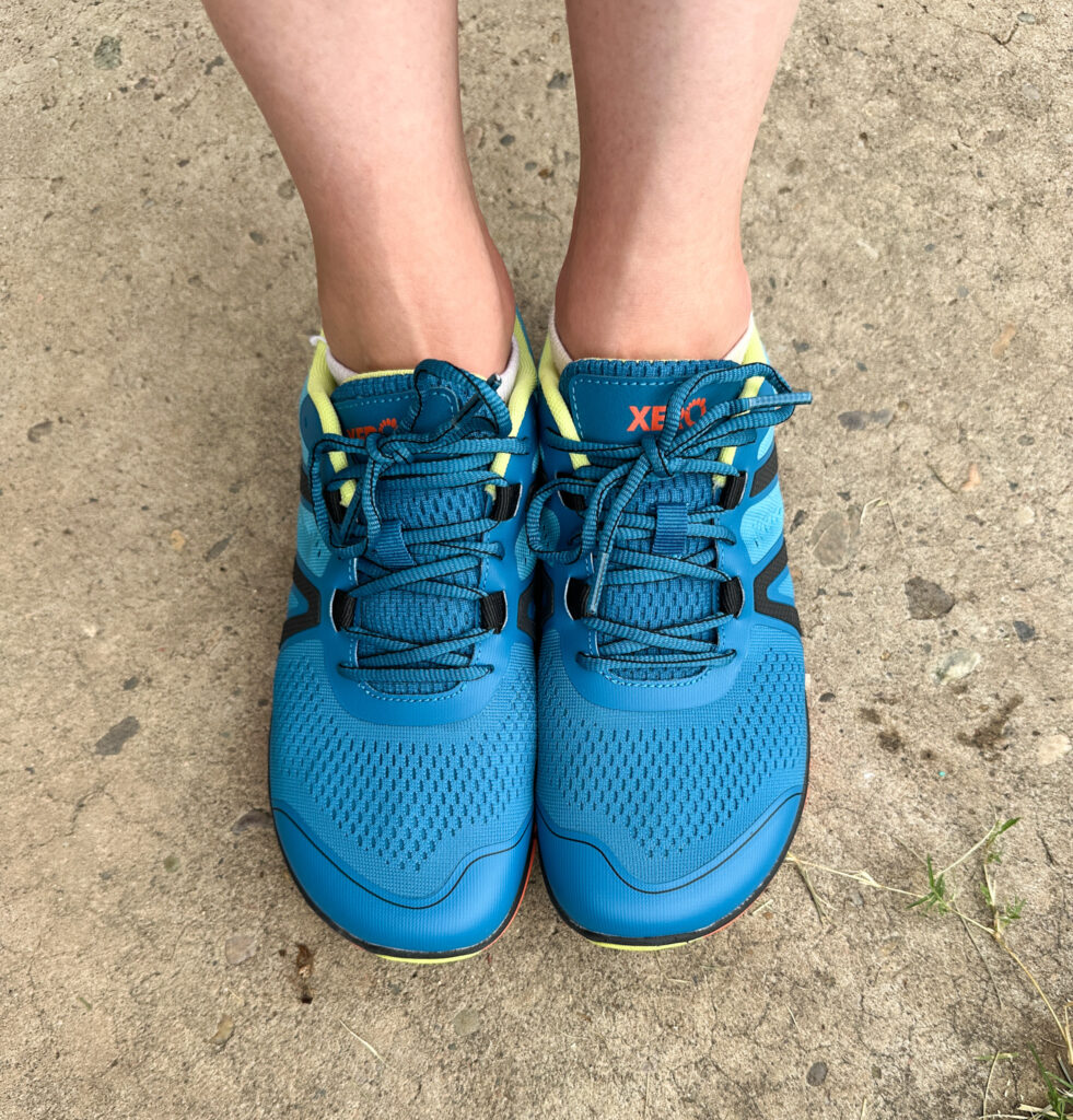 View of Xero HFS II Shoes from the front